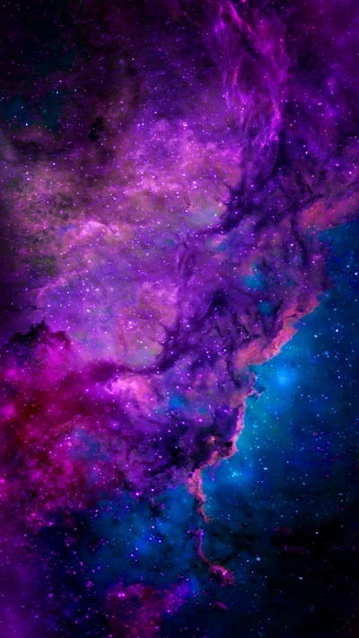 colorido, galáxia, nebulosa, rosa, roxo