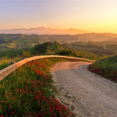 incrível, épico, mountans, natureza, estrada