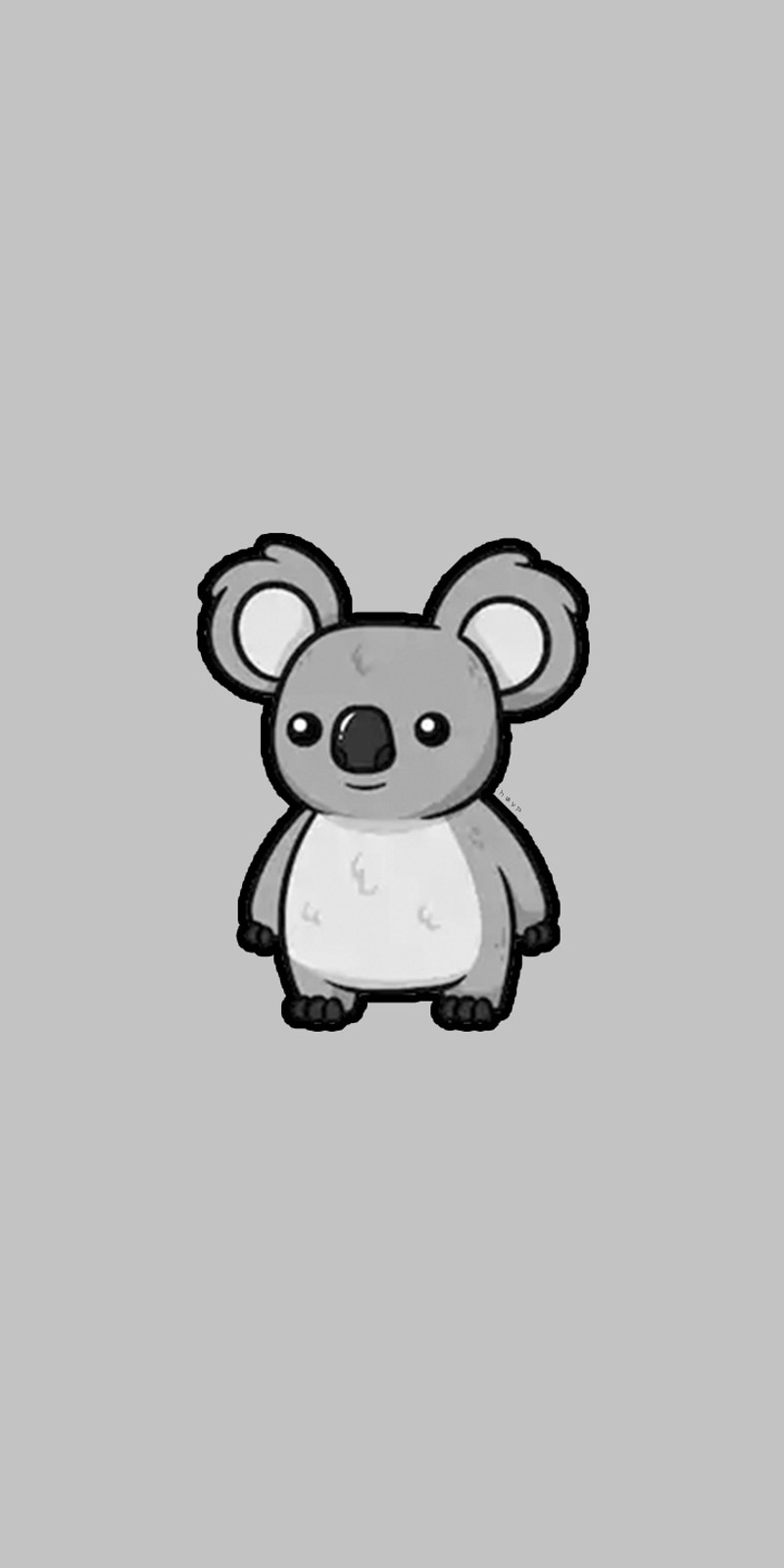 Un koala de dessin animé avec une chemise blanche (android, animal, animaux, mignon, huawei y7 2018)