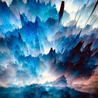 Azure Explosion: A Dynamic Interpretation of Nature's Atmosphere