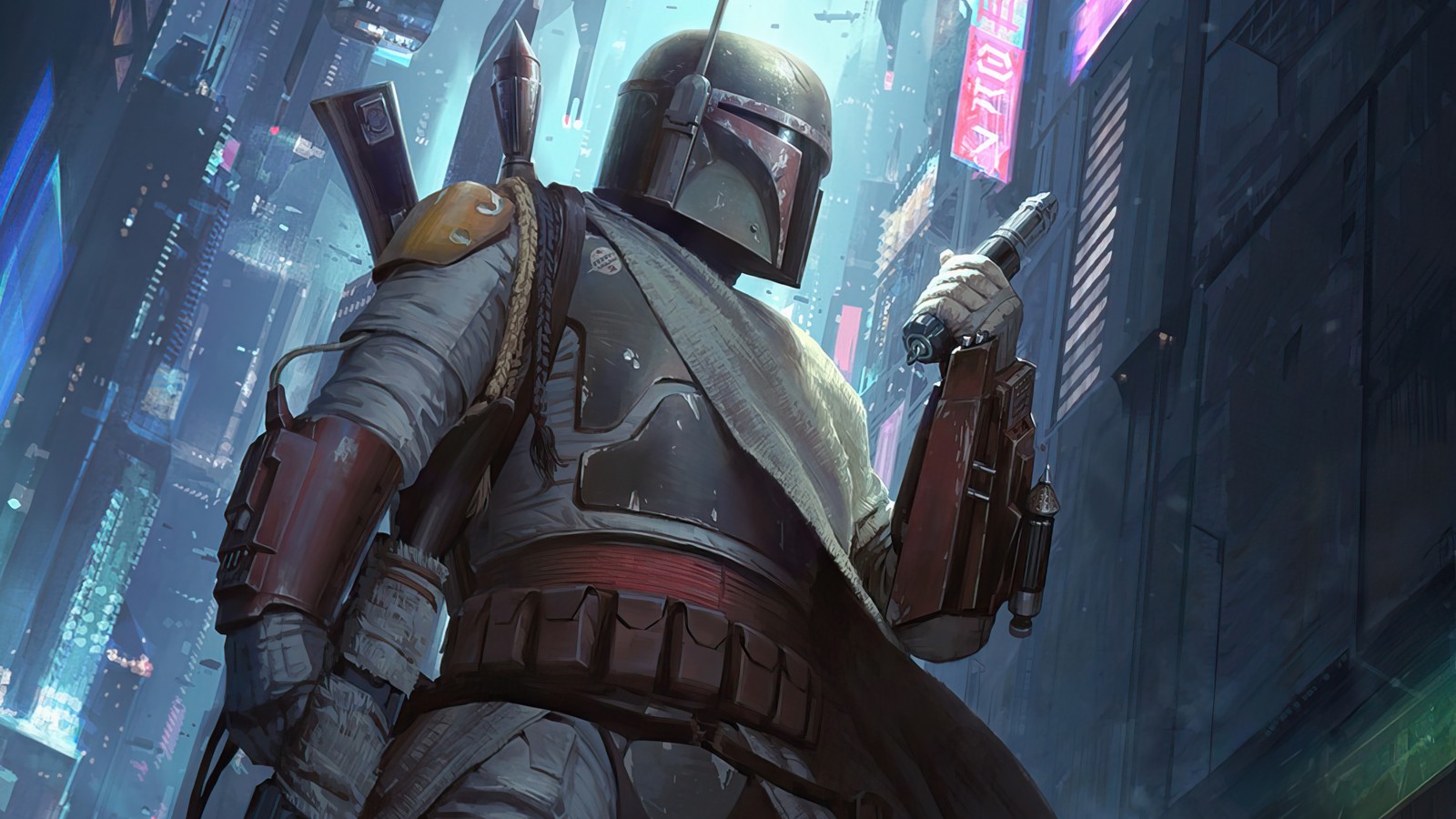 Lade boba fett, star wars, fantasie, sci fi Hintergrund herunter