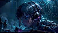 anime mädchen, dj