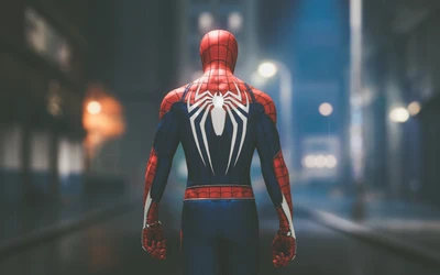 Spider-Man Action Figure in Urban Setting