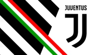 Logotipo da Juventus FC com design listrado e cores italianas