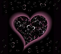 heart, love, purple wallpaper