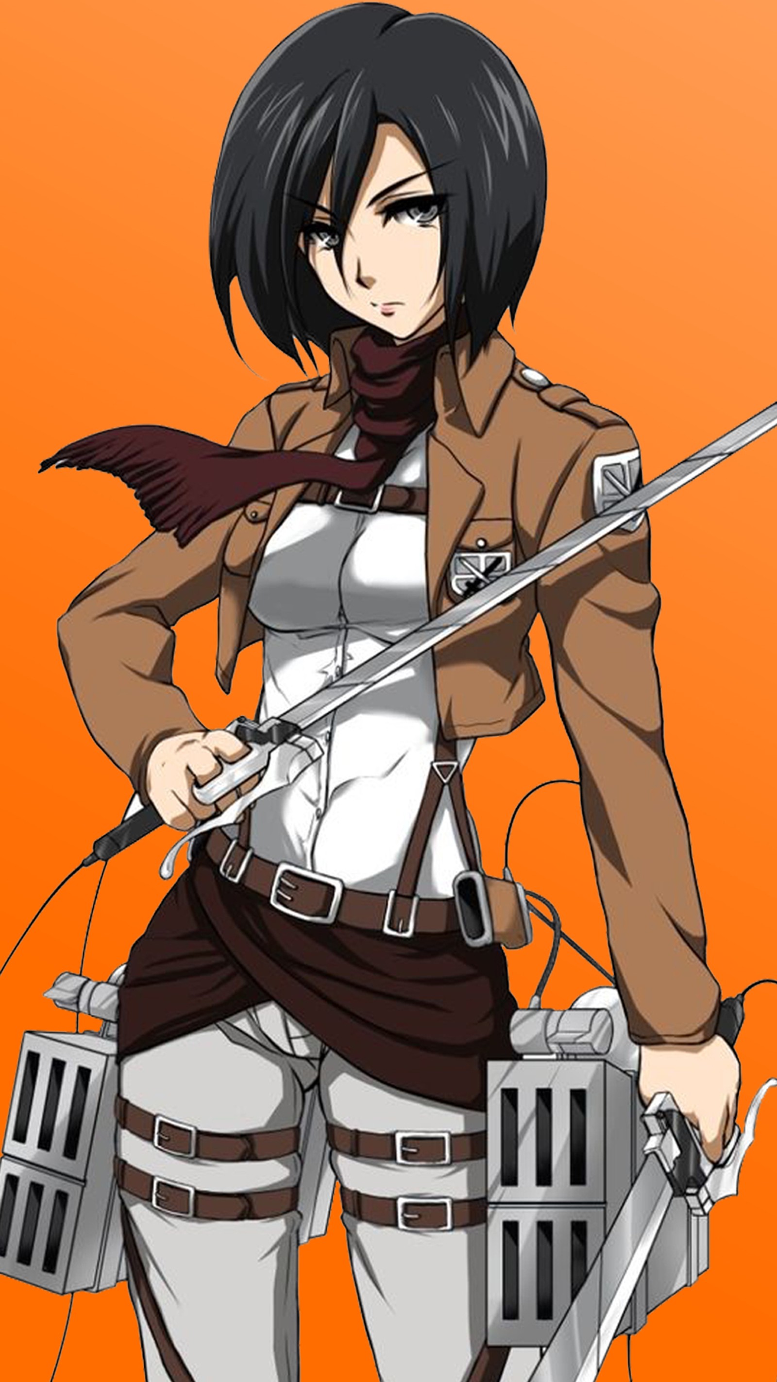 Baixar papel de parede attac on taitan, mikasa