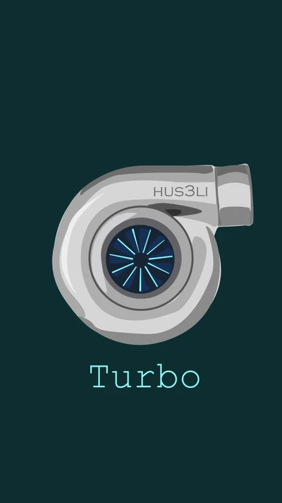 Illustration de voiture turbo minimaliste