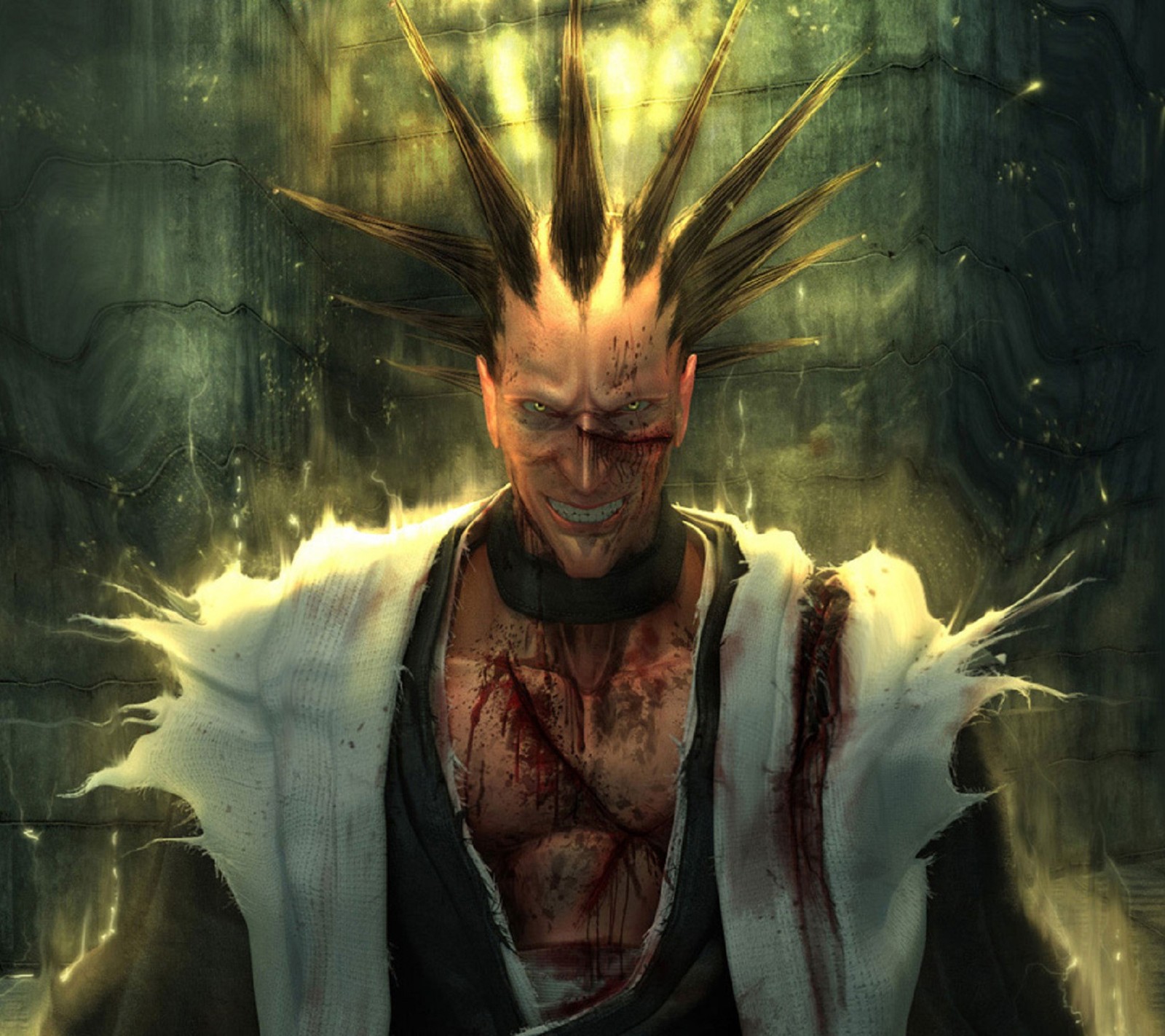 Скачать обои аниме, anime, блич, bleach, kenpachi