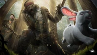 The Hillbilly Chases a Rabbit in a Dark Forest