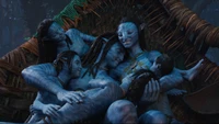 avatar the way of the water, movie, 2022, navi, family wallpaper