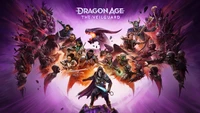 dragon age the veilguard, jeux 2024, 5k, fond violet, jeux