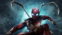 spider man, iron spider, marvel comics, comics wallpaper