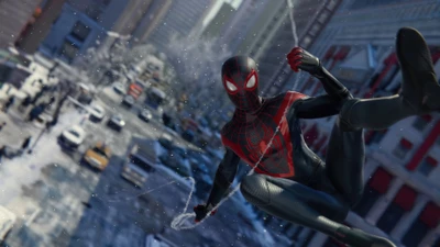 marvels spider man miles morales, ps5, playstation 5, jogo de vídeo, balançoire web