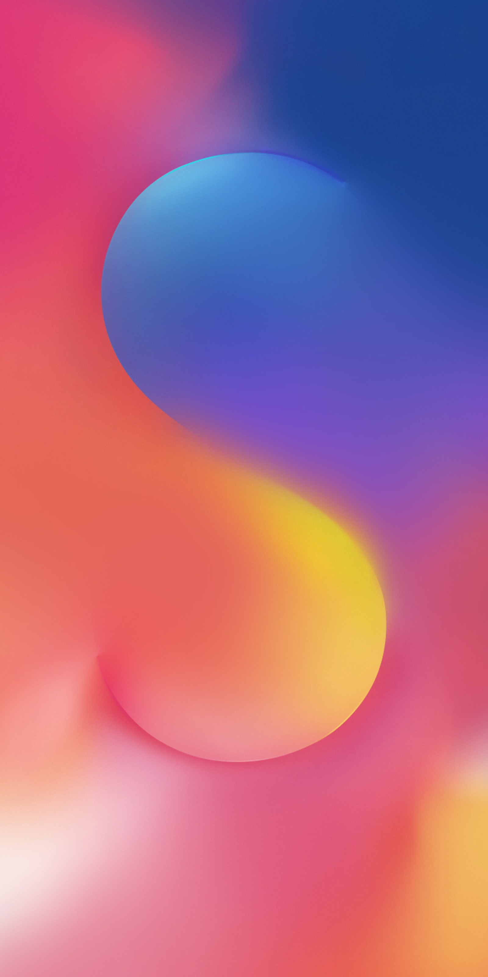 A close up of a colorful abstract background with a circular object (2018, abej, abstract, apple, background)