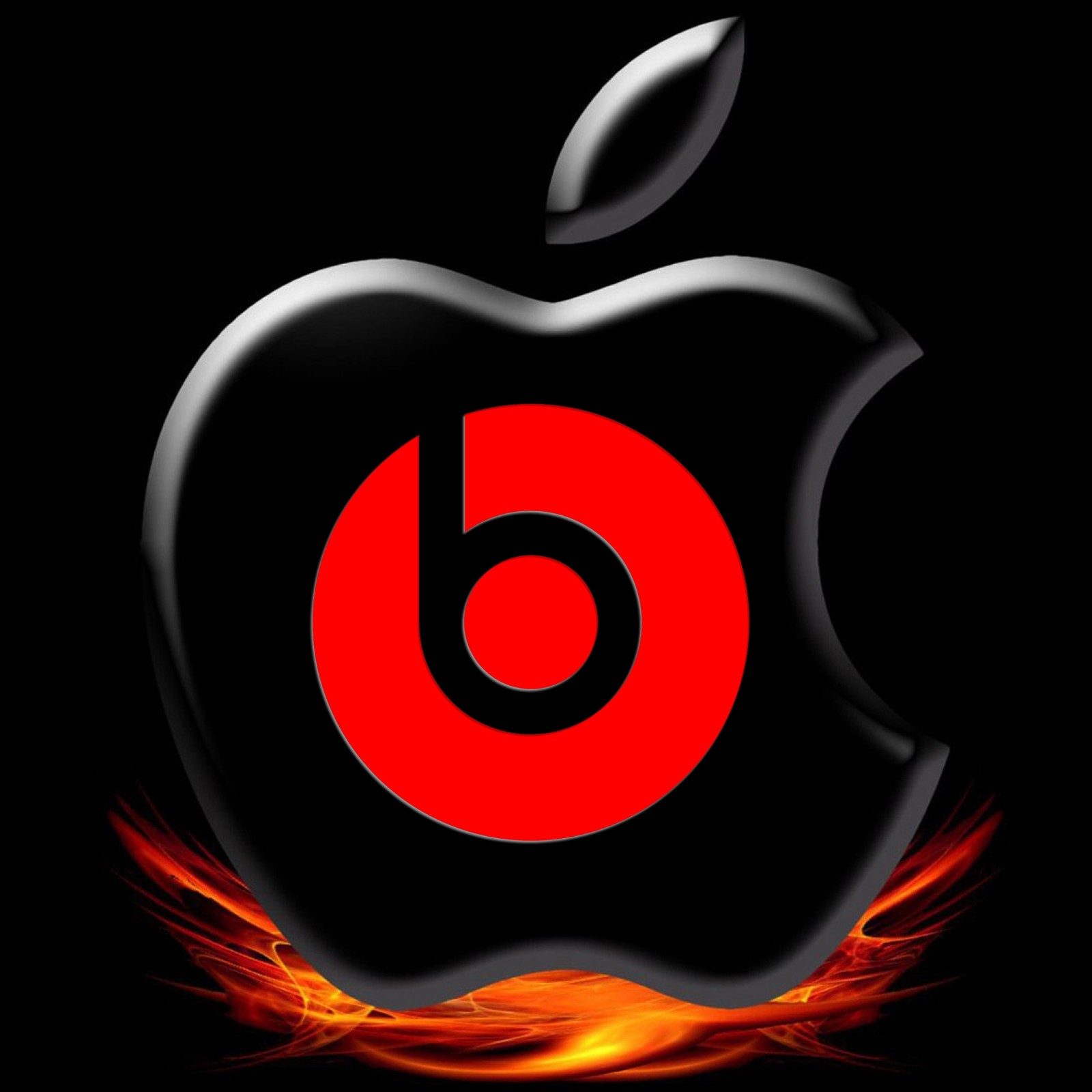 Lade apfel, beats, ios, ipad, logo Hintergrund herunter