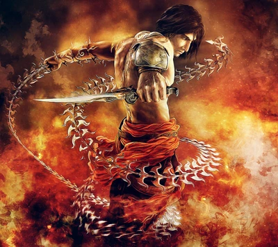 fire, prince of persia, warrior