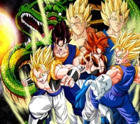 dbz, dragon ball z, goku, вегито, vegito