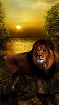 animal, le lion