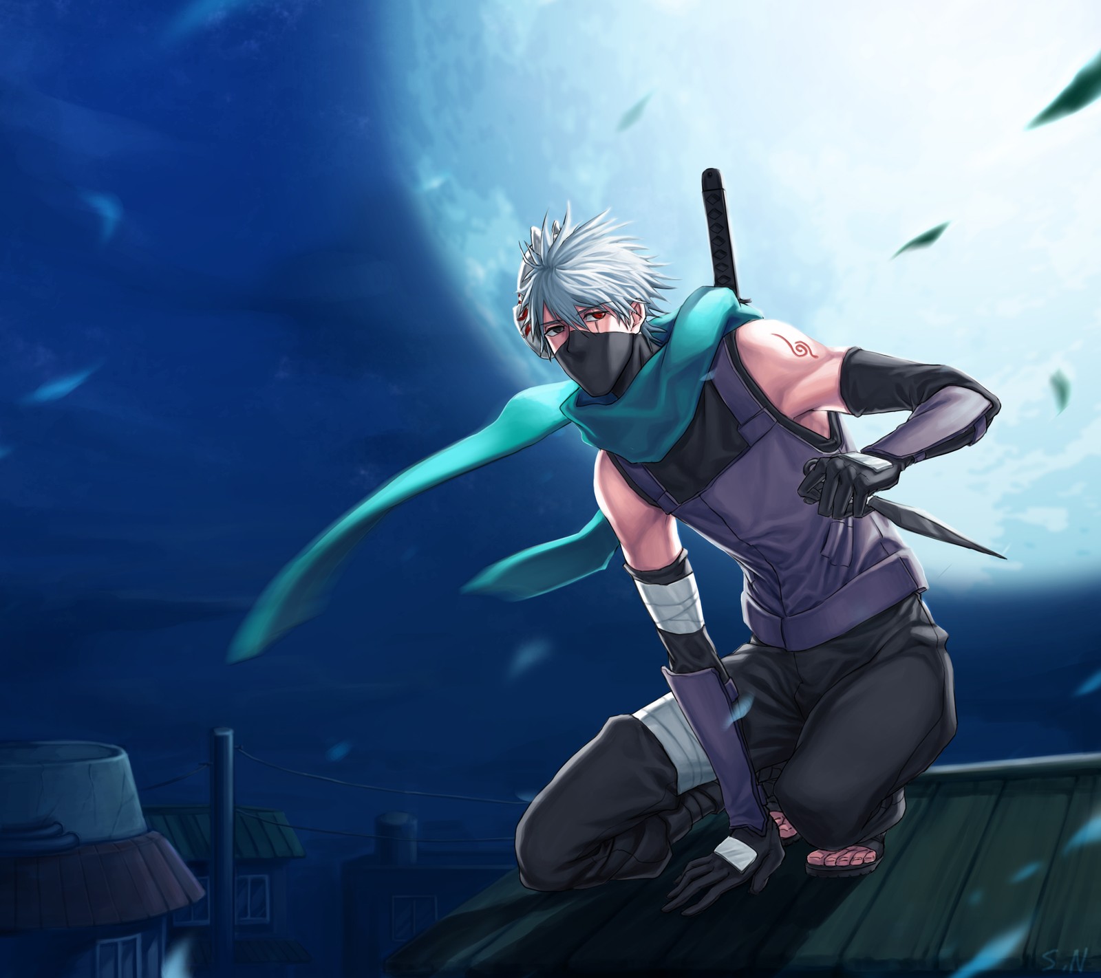 Descargar fondo de pantalla anime, kakashi, naruto