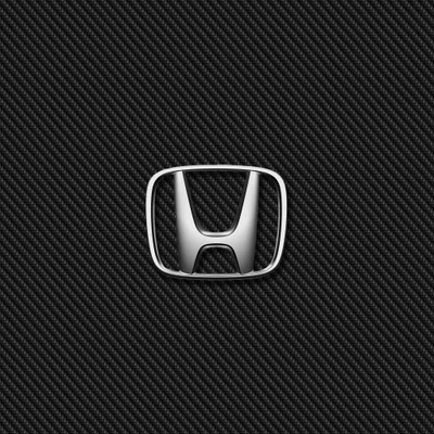 Honda Logo on Carbon Fiber Background