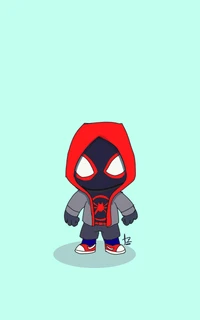 drawing, into the spider verse, kid, miles, morales