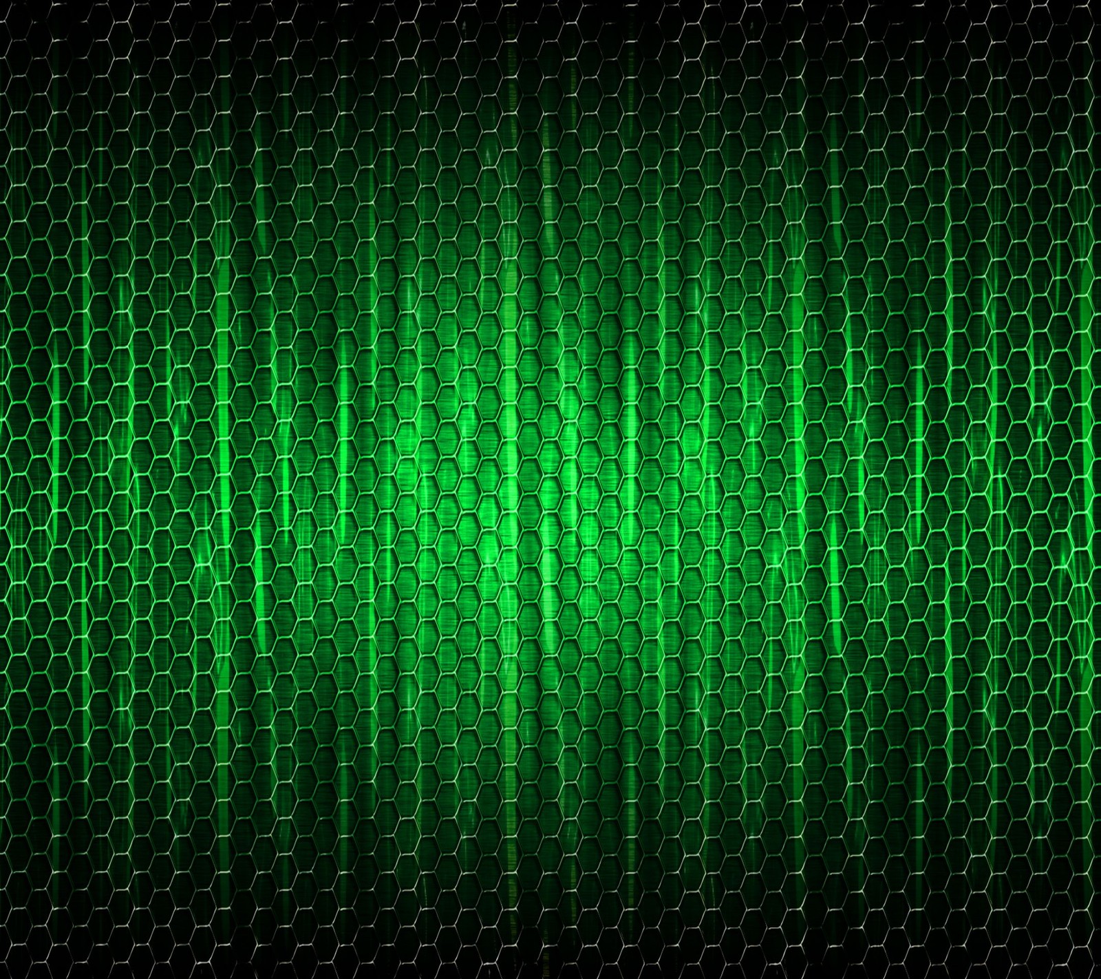 A green background with hexagonal mesh and a black background (abstract, carbon, color, colour, gs5)