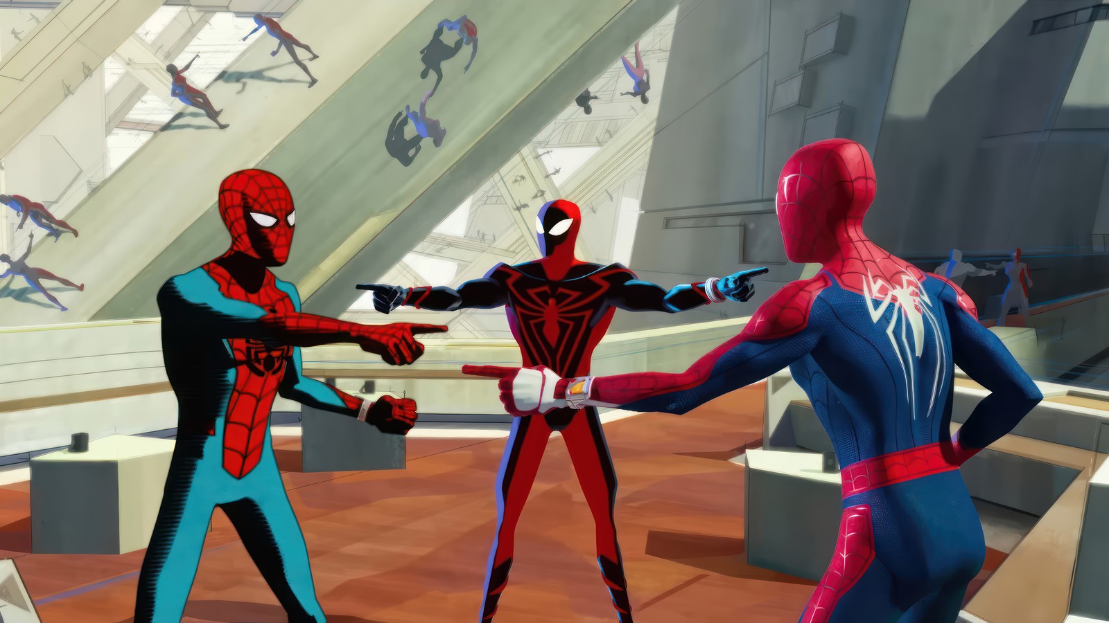 Téléchargez le fond d'écran spider man, pointage, spider man à travers le spider verse, spider man across the spider verse, film