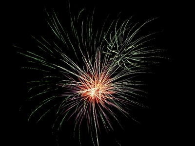 Vibrant Fireworks Display Illuminating the Night Sky