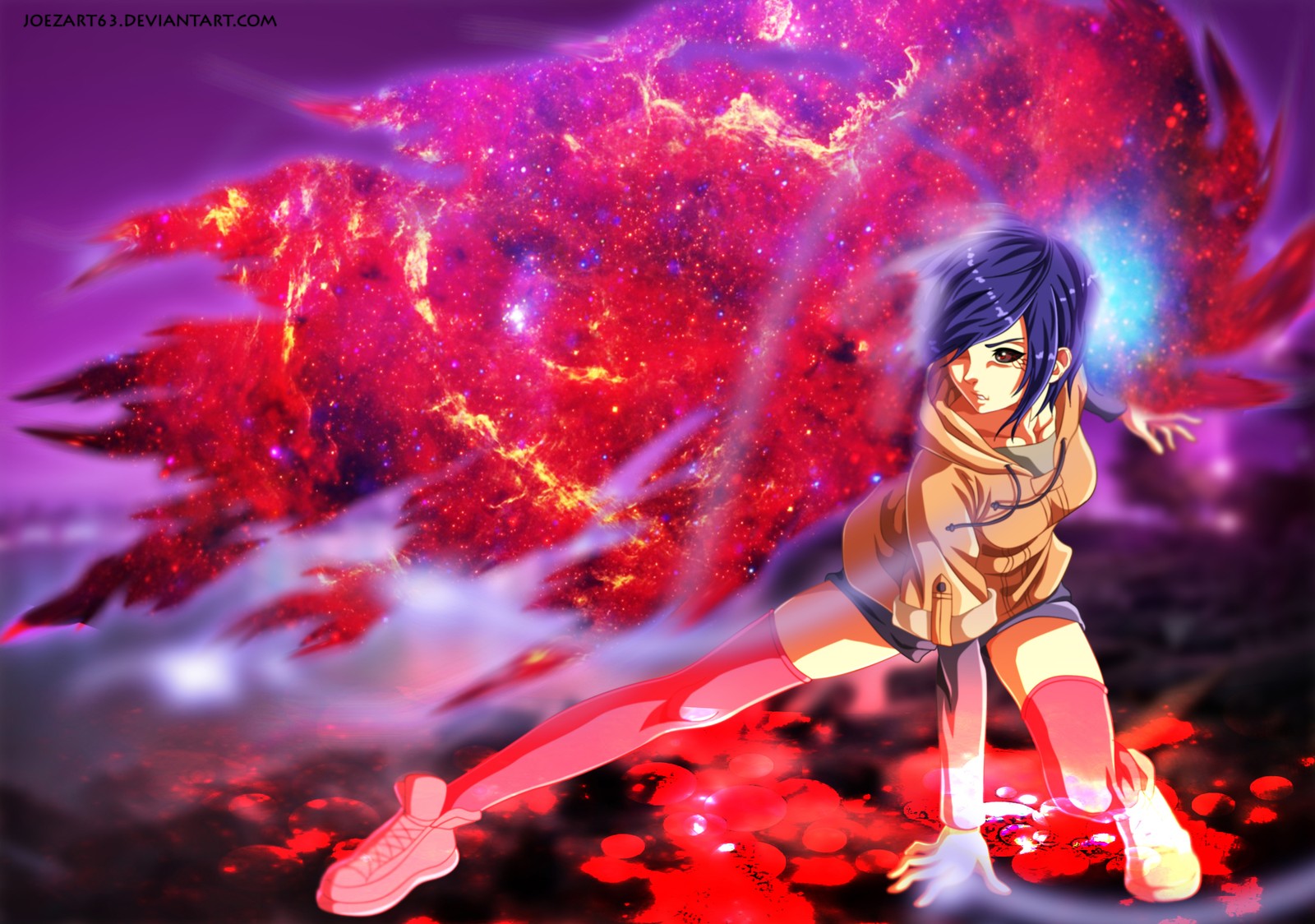 tokyo ghoul, anime, graphics, kirishima touka, ghoul wallpaper