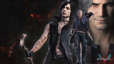 Неро и Данте из Devil May Cry 5