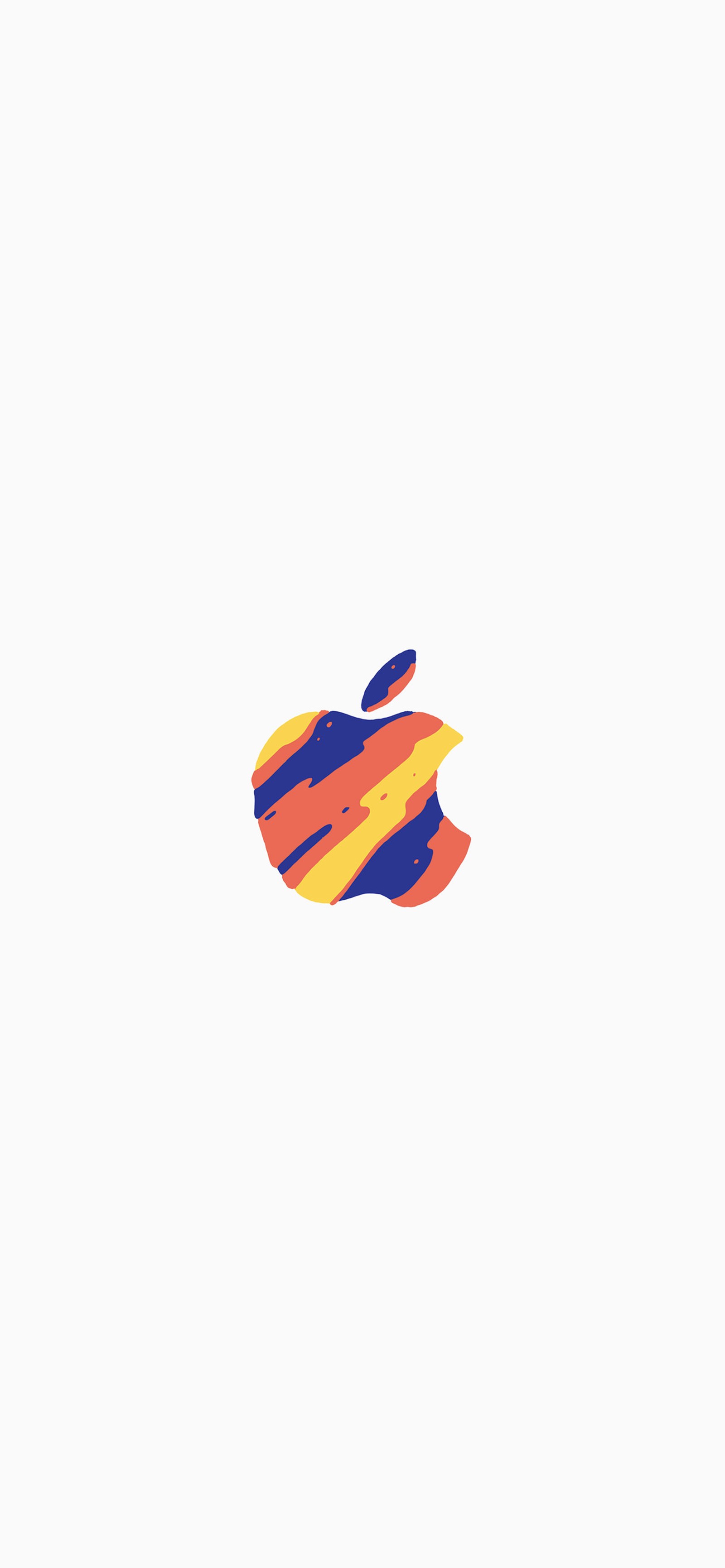 Hay una imagen de un logo de manzana sobre un fondo blanco (manzana, iphone, evento de apple octubre 2020, manzanas, naranja)