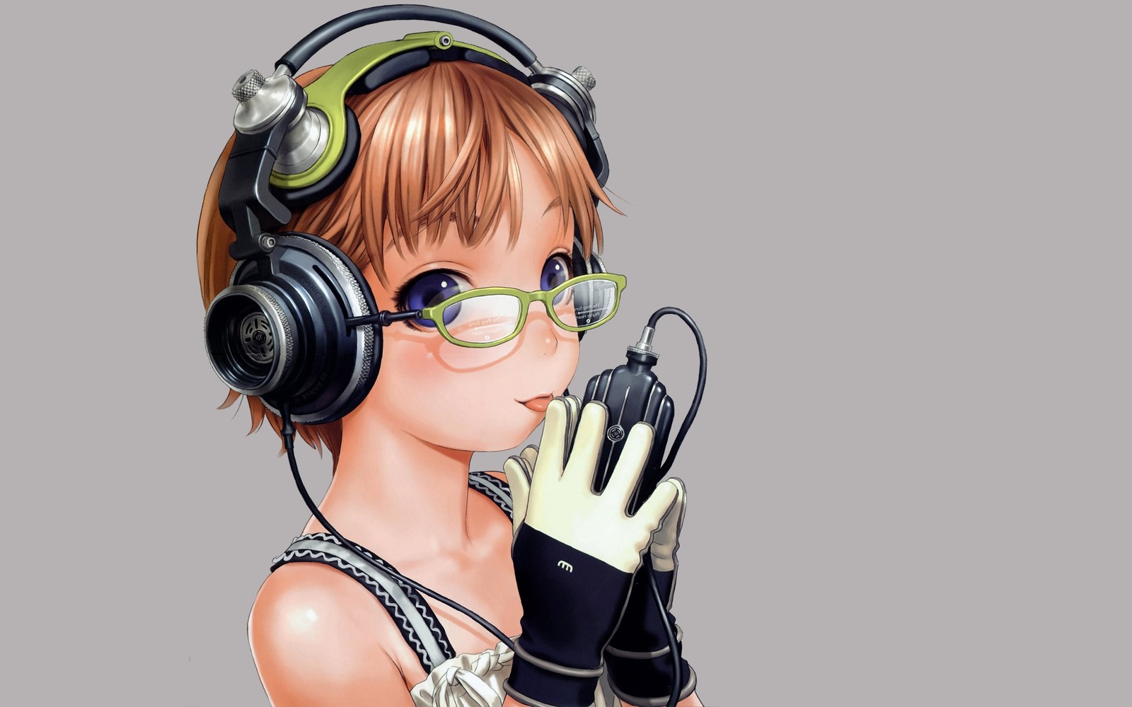 anime, headphones, audio equipment, hearing, gadget wallpaper