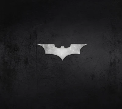 Stilisierte Batman-Logo auf dunklem Hintergrund