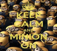 calme, garder, reste calme, minion, minions