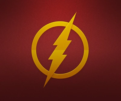 génial, flash, héros, logo, marvel