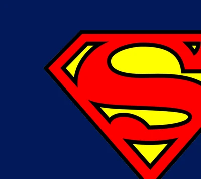 Logo de Superman en azul, rojo y amarillo