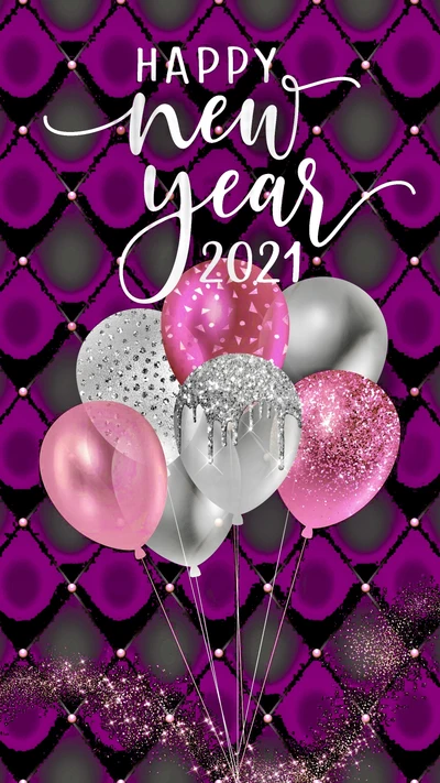 Celebratory Balloons and Glittering Wishes for a Glitzy New Year 2021