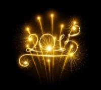 2015, fireworks, gold, happy, new year wallpaper