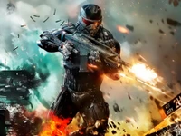 action, crysis, jeux, arme, fonds décran