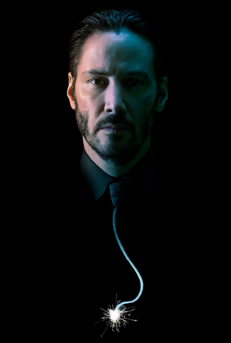 Мужчина в галстуке и искра во рту (hd, джон уик, john wick, киану ривз, keanu reaves)