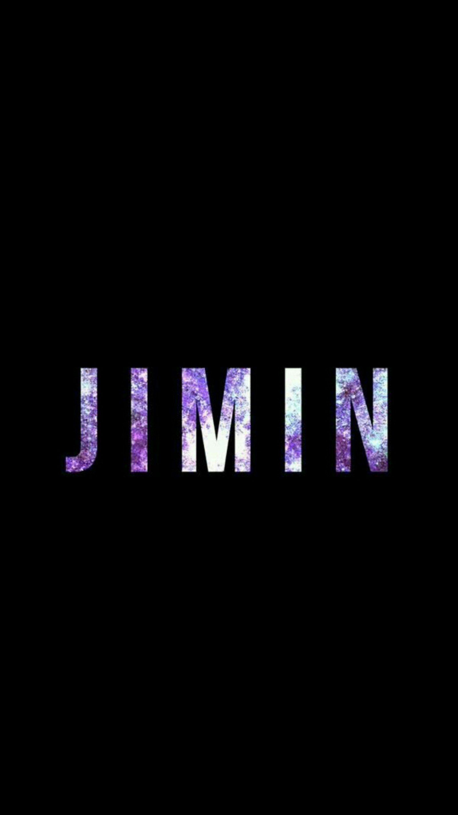 Un gros plan d'un fond noir avec le mot jimmy écrit en violet (bts, jimin, papier peint)