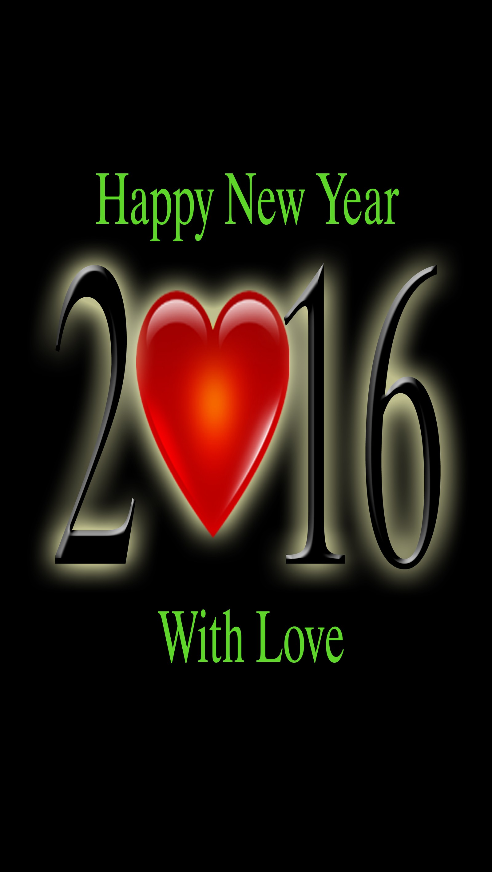 love, new year 2016 wallpaper