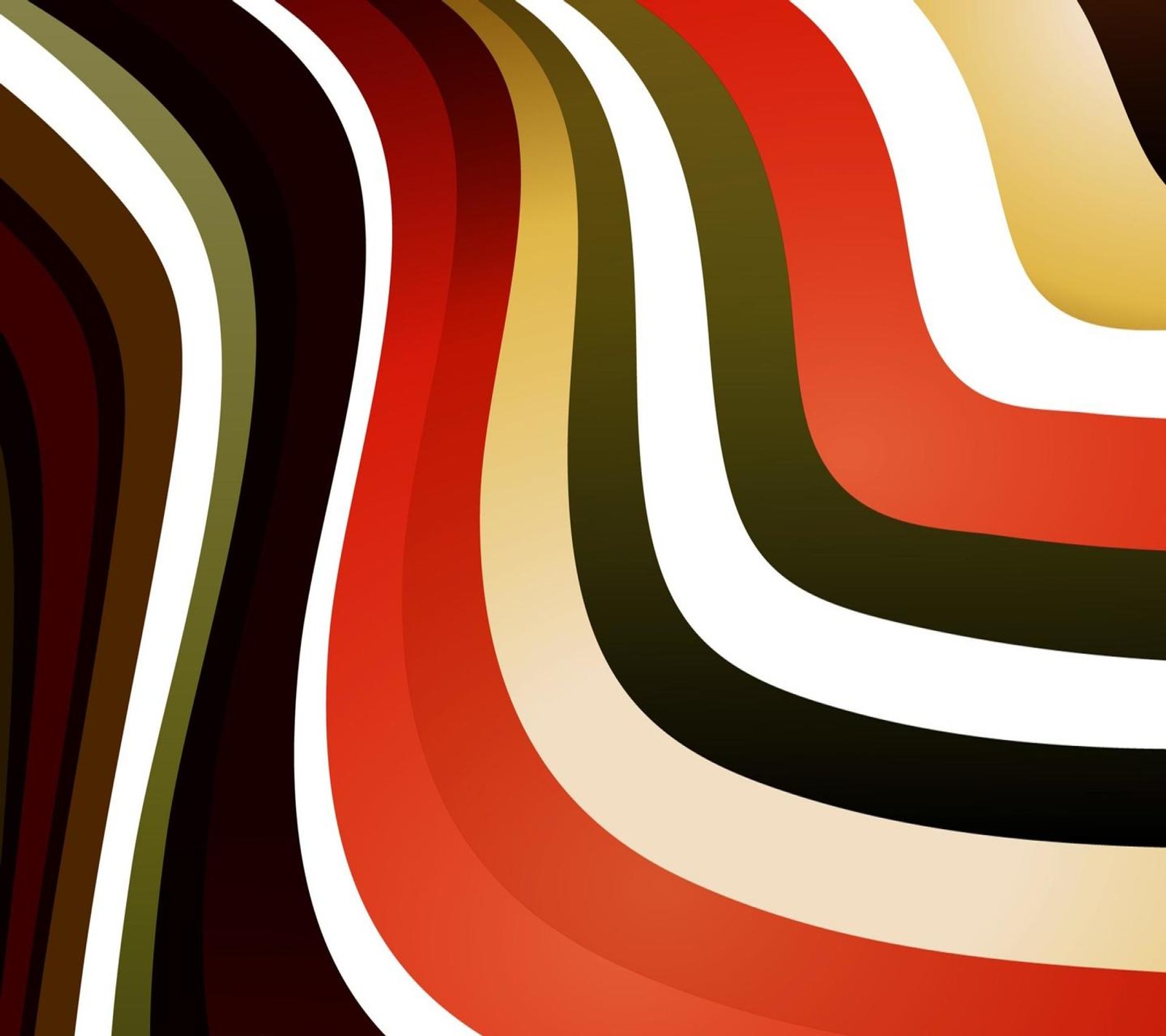 A close up of a colorful striped background with a black background (abstract, pattern, vectors, vintage, waves)