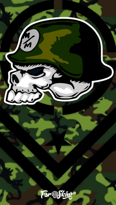 Metal Mulisha Camouflage Logo de Crâne