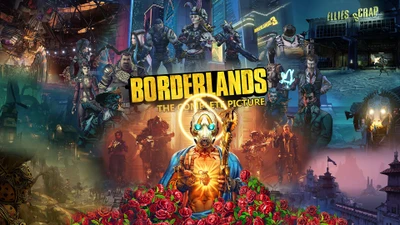 Borderlands 3: La Imagen Definitiva - Un Collage Vibrante de Personajes y Mundos