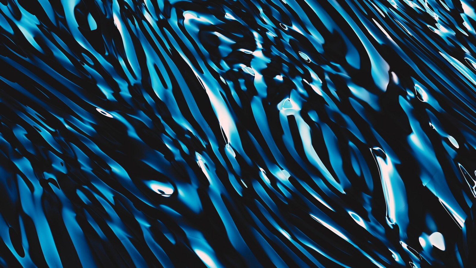 A close up of a blue and black abstract painting (blue, water, electric blue, marine biology, turquoise)