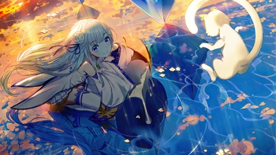 emilia, re zero, anime, rezero commencer la vie dans un autre monde, re zero starting life in another world