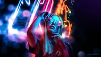 Cyberpunk Vibes: Electric Rock Concert Experience