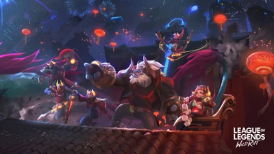 League of Legends Wild Rift: Campeones de la Bestia Lunar Desatados