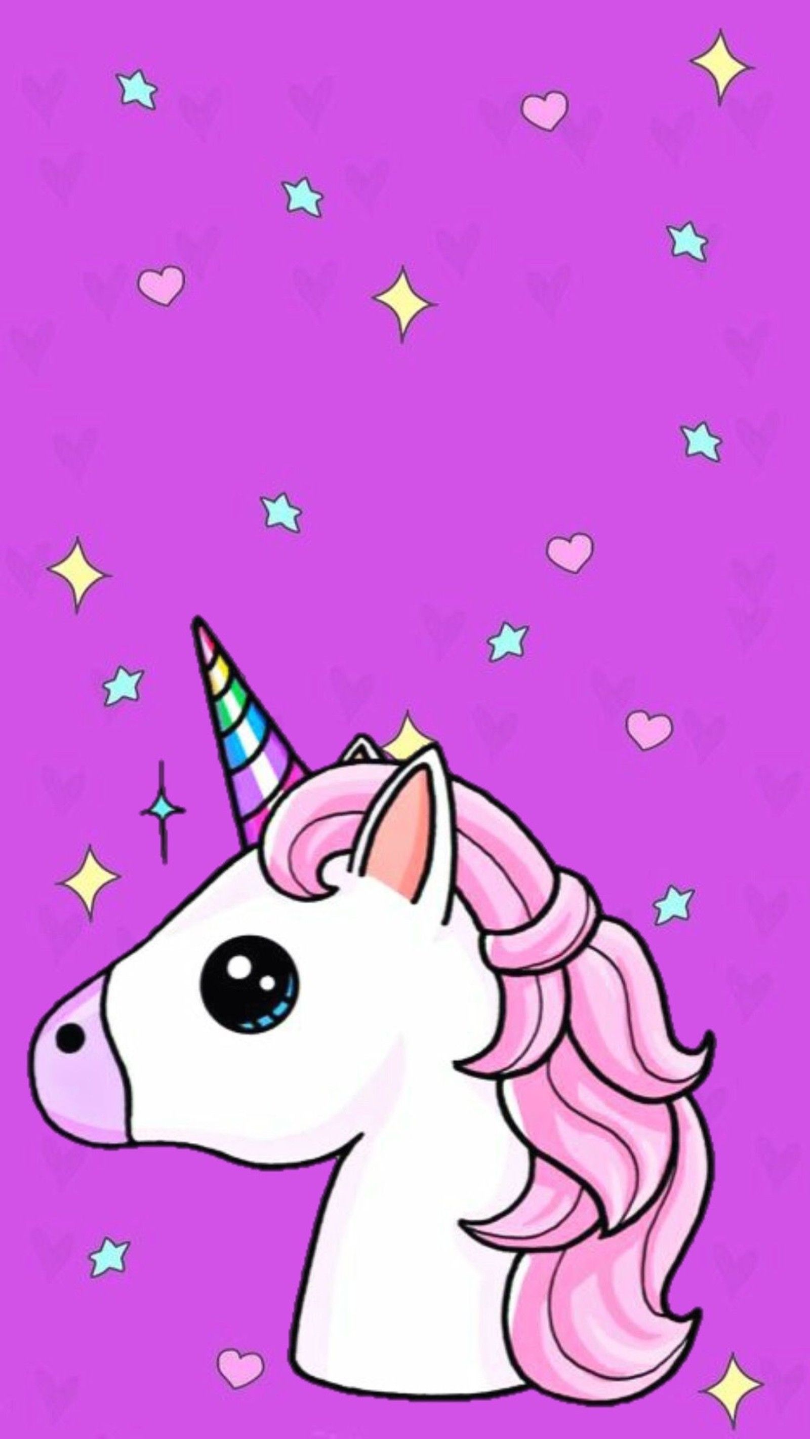 Un primer plano de la cabeza de un unicornio con un fondo rosa (unicornio, dibujo, gráfico prediseñado, caricatura, rosa)